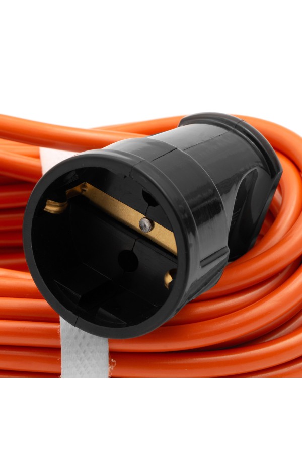 Удлинитель-шнур силовой 30 м, 6А, тип УХз6, ПВС, 1 розетка без заземления Сибртех