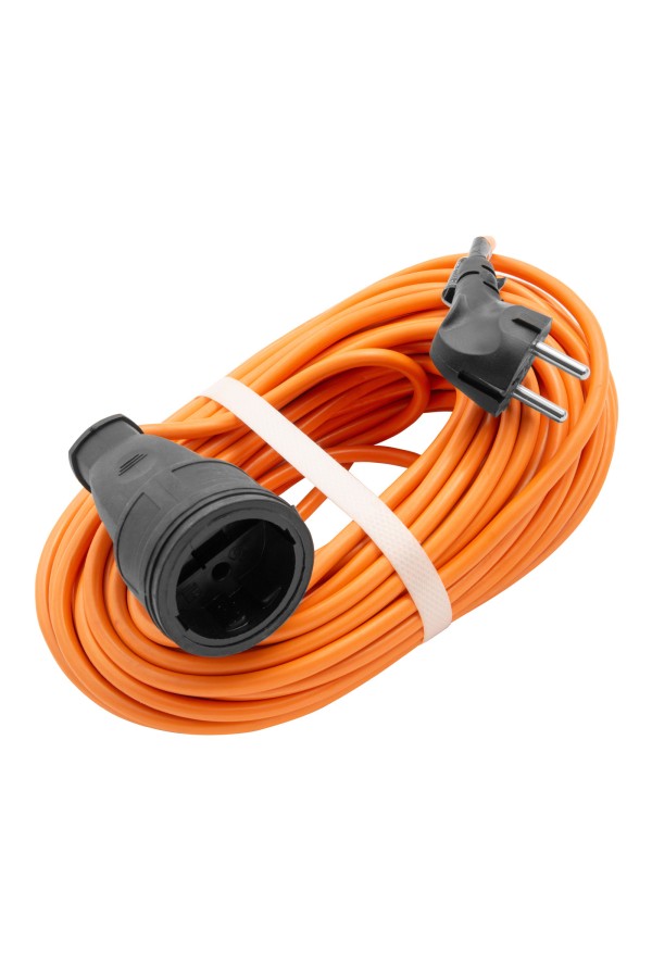 Удлинитель-шнур силовой 20 м, 16А, тип УХ16, ПВС, 1 розетка без заземления Сибртех