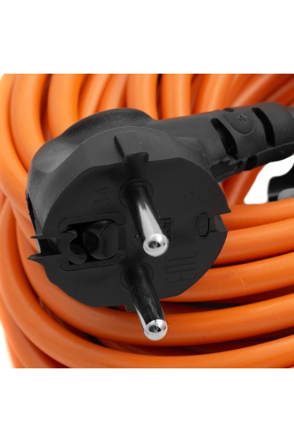 Удлинитель-шнур силовой 20 м, 16А, тип УХ16, ПВС, 1 розетка без заземления Сибртех