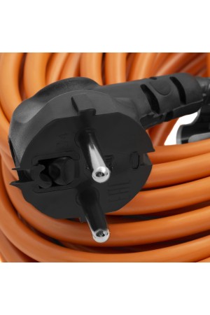 Удлинитель-шнур силовой 30 м, 16А, тип УХ16, ПВС, усиленный, 1 розетка без заземления Сибртех