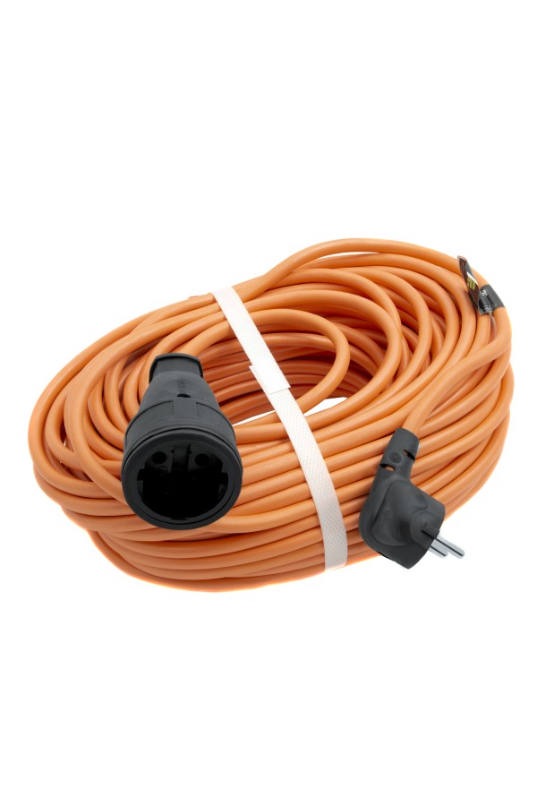 Удлинитель-шнур силовой 30 м, 16А, тип УХ16, ПВС, усиленный, 1 розетка без заземления Сибртех