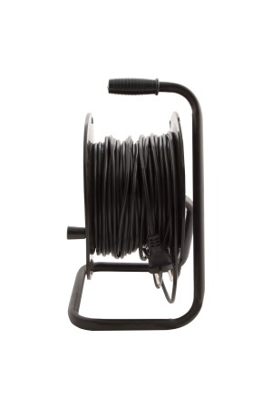 Удлинитель силовой 40 м, 10А, тип УХ10, ПВС, на кабельной катушке, 4 розетки без заземления Сибртех