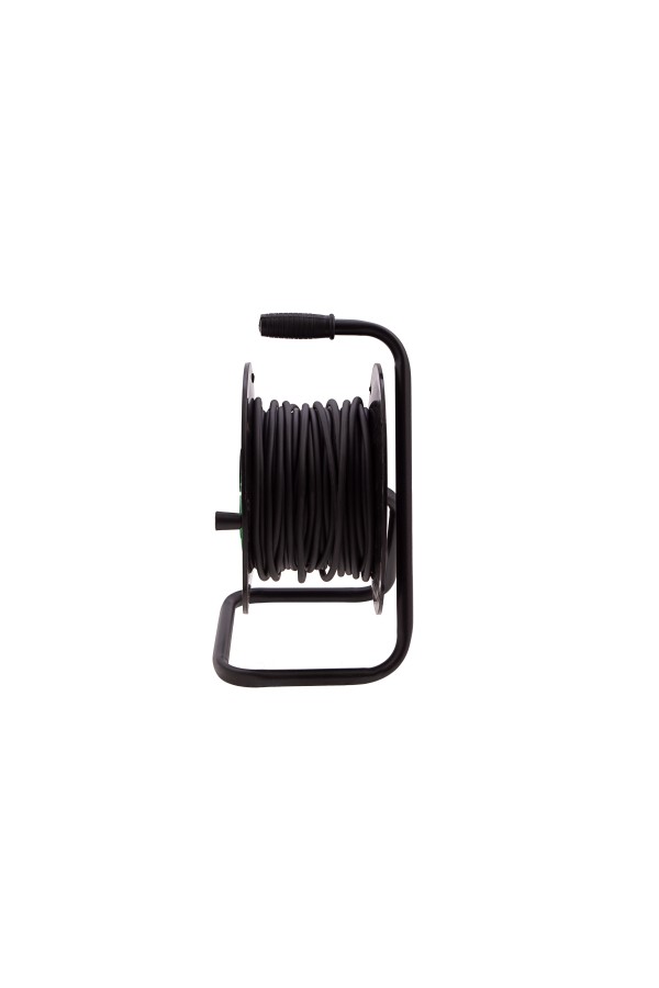 Удлинитель силовой 30 м, 16А, тип УХ10, ПВС, на кабельной катушке, 4 розетки без заземления Сибртех