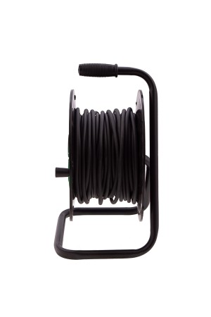 Удлинитель силовой 30 м, 16А, тип УХ10, ПВС, на кабельной катушке, 4 розетки без заземления Сибртех