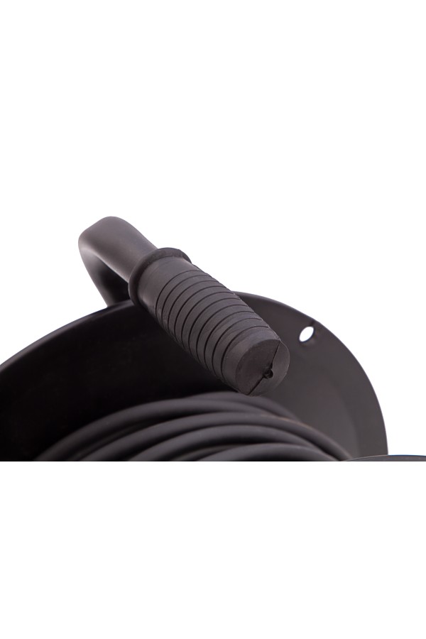 Удлинитель силовой 30 м, 16А, тип УХ10, ПВС, на кабельной катушке, 4 розетки без заземления Сибртех