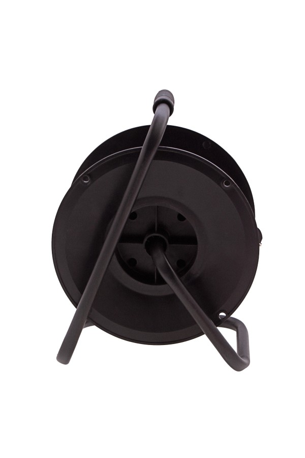 Удлинитель силовой 30 м, 16А, тип УХ10, ПВС, на кабельной катушке, 4 розетки без заземления Сибртех