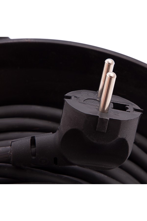 Удлинитель силовой 50 м, 16А, тип УХ10, ПВС, на кабельной катушке, 4 розетки без заземления Сибртех