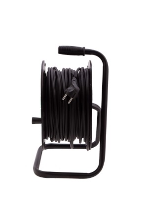 Удлинитель силовой 50 м, 16А, тип УХ10, ПВС, на кабельной катушке, 4 розетки без заземления Сибртех