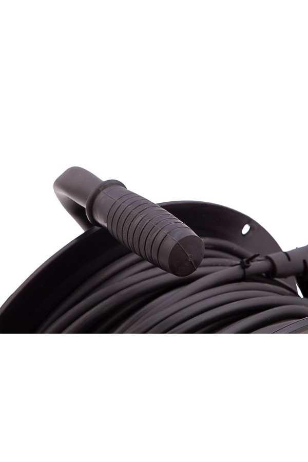 Удлинитель силовой 50 м, 16А, тип УХ10, ПВС, на кабельной катушке, 4 розетки без заземления Сибртех