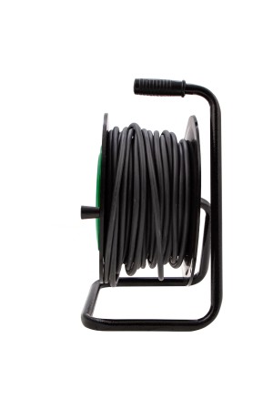 Удлинитель силовой 30 м, 16А, тип УХ10, ПВС, усиленный, на кабельной катушке, 4 розетки без заземления Сибртех