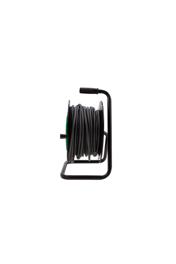 Удлинитель силовой 30 м, 16А, тип УХ10, ПВС, усиленный, на кабельной катушке, 4 розетки без заземления Сибртех