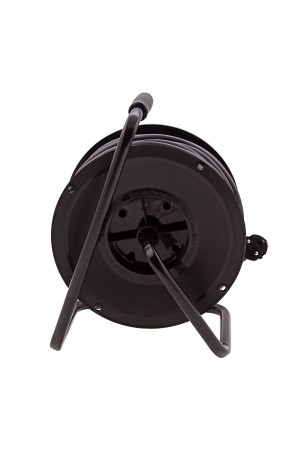 Удлинитель силовой 50 м, 16А, тип УХ10, ПВС, усиленный, на кабельной катушке, 4 розетки без заземления Сибртех