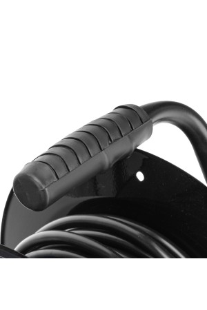 Удлинитель силовой 20 м, 16А, тип УХз16, ПВС 3 x 2.5 мм, на стальной катушке, 4 розетки Сибртех