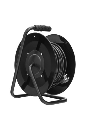 Удлинитель силовой 20 м, 16А, тип УХз16, ПВС 3 x 2.5 мм, на стальной катушке, 4 розетки Сибртех