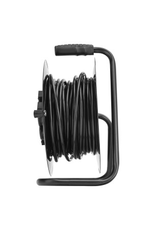 Удлинитель силовой 20 м, 16А, тип УХз16, ПВС 3 x 2.5 мм, на стальной катушке, 4 розетки Сибртех