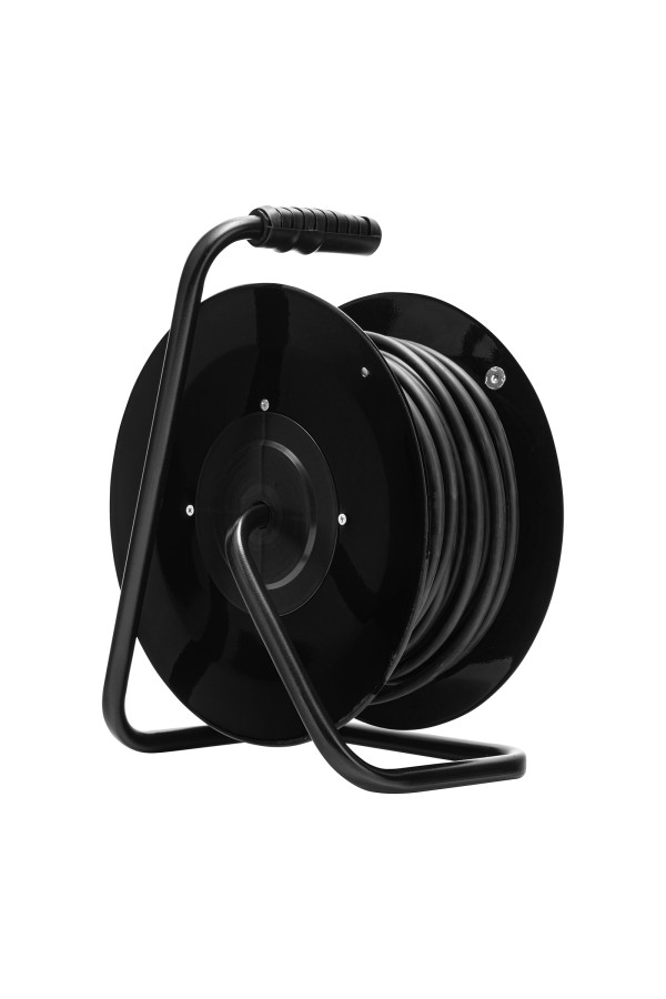 Удлинитель силовой 30 м, 16А, тип УХз16, ПВС 3 x 2.5 мм, на стальной катушке, 4 розетки Сибртех