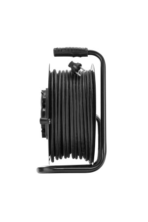 Удлинитель силовой 50 м, 16А, тип УХз16, ПВС 3 x 2.5 мм, на стальной катушке, 4 розетки Сибртех