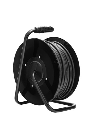 Удлинитель силовой 50 м, 16А, тип УХз16, ПВС 3 x 2.5 мм, на стальной катушке, 4 розетки Сибртех