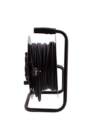 Удлинитель силовой 30 м, 16А, тип УХз16, КГ 3 x 1.5 мм, на стальной катушке, 4 розетки Сибртех