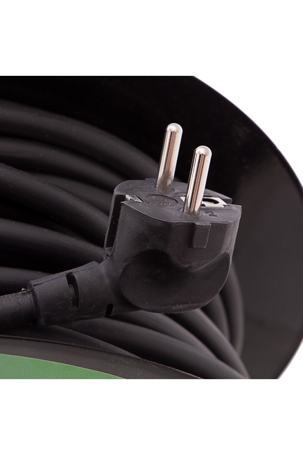 Удлинитель силовой 30 м, 16А, тип УХз16, КГ 3 x 1.5 мм, на стальной катушке, 4 розетки Сибртех