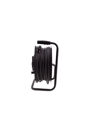 Удлинитель силовой 50 м, 16А, тип УХз16, КГ 3 x 1.5 мм, на стальной катушке, 4 розетки Сибртех