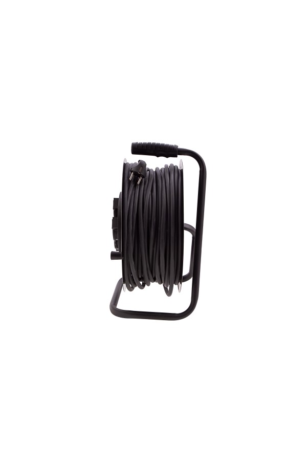 Удлинитель силовой 50 м, 16А, тип УХз16, КГ 3 x 1.5 мм, на стальной катушке, 4 розетки Сибртех