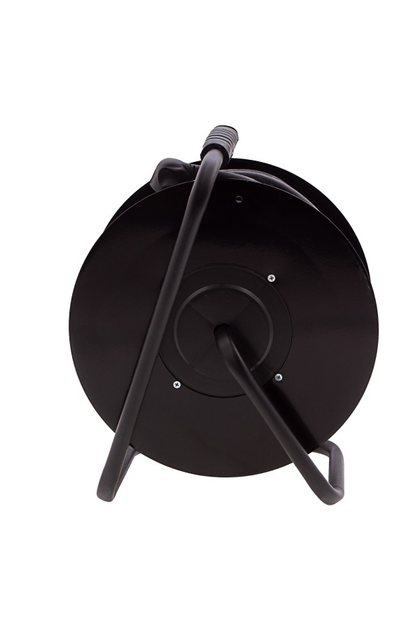 Удлинитель силовой 50 м, 16А, тип УХз16, КГ 3 x 1.5 мм, на стальной катушке, 4 розетки Сибртех