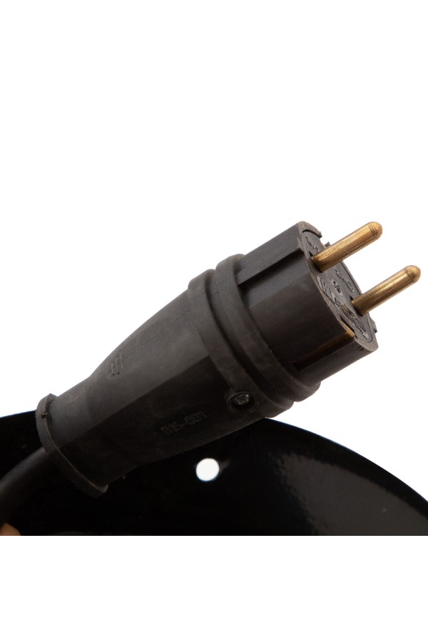 Удлинитель силовой 30 м, 16А, тип УХз16,  КГ 3 x 2.5 мм, на стальной катушке, 4 розетки Сибртех