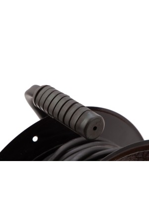 Удлинитель силовой 30 м, 16А, тип УХз16,  КГ 3 x 2.5 мм, на стальной катушке, 4 розетки Сибртех