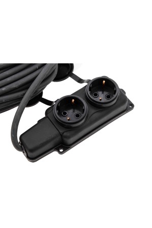 Удлинитель силовой 20 м, 16А, тип УХз16, КГ 3 x 1.5 мм, 2 розетки, Россия Сибртех