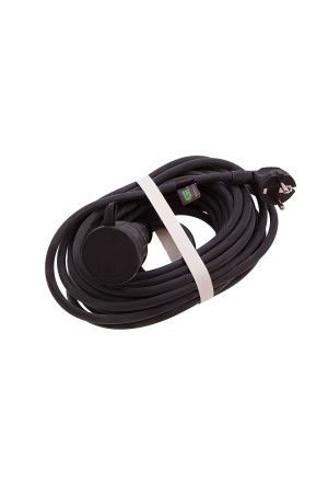 Удлинитель силовой 10 м, 16 А, тип УХз16, КГ 3 x 1.5 мм, 1 розетка, Россия Сибртех