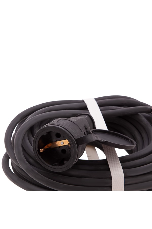 Удлинитель силовой 10 м, 16 А, тип УХз16, КГ 3 x 1.5 мм, 1 розетка, Сибртех