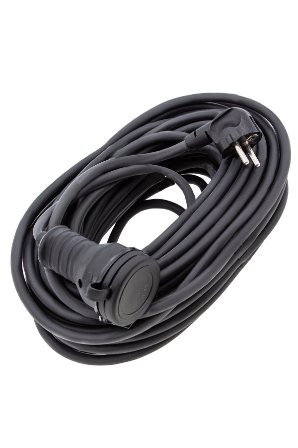 Удлинитель силовой 20 м, 16 А, тип УХз16, КГ 3 x 1.5 мм, 1 розетка, Сибртех