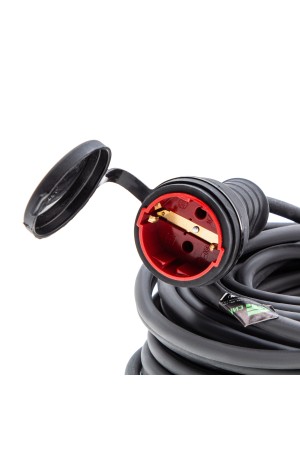 Удлинитель силовой 20 м, 16 А, тип УХз16, КГ 3 x 1.5 мм, 1 розетка, Россия Сибртех