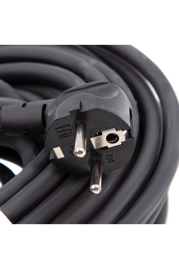 Удлинитель силовой 20 м, 16 А, тип УХз16, КГ 3 x 1.5 мм, 1 розетка, Сибртех