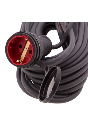 Удлинитель силовой 10 м, 16 А, тип УХз16, КГ 3 x 2.5 мм, 1 розетка, Россия Сибртех