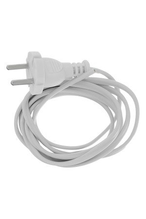 Шнур электрический соединительный, для настольной лампы, 1.7 м, 120 Вт, белый, тип V-1 Россия Сибртех
