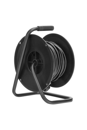 Удлинитель силовой 25 м, 16А, тип УХз16, ПВС, на кабельной катушке, 4 розетки, Россия Сибртех