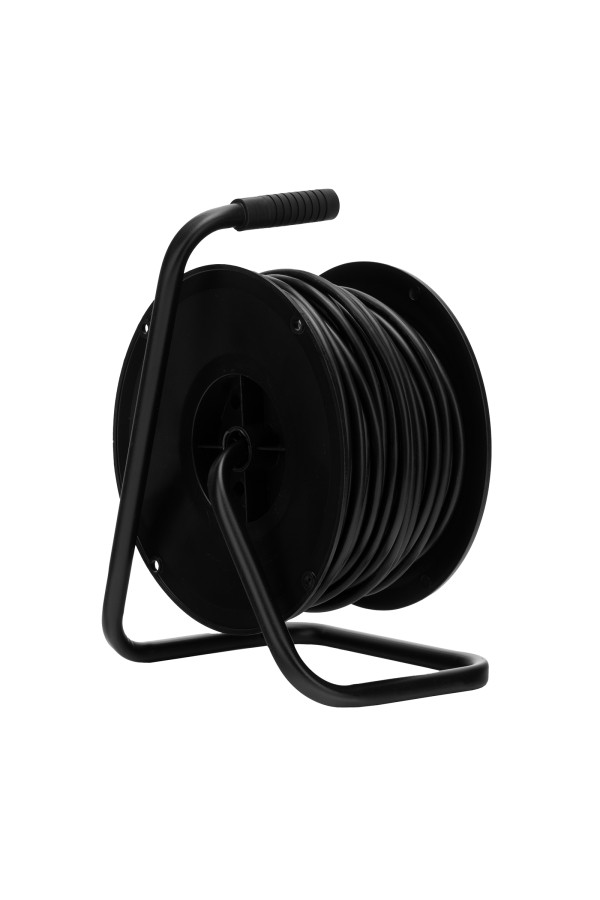 Удлинитель силовой на кабельной катушке, ПВС, 50 м, 4 розетки, 16А, тип УХз16, Сибртех