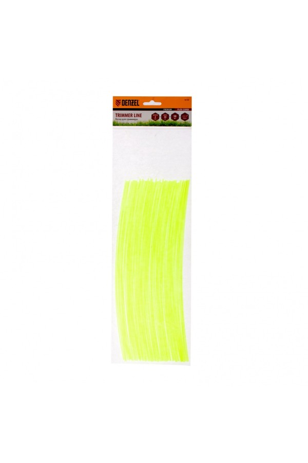 Леска для триммера, круглая нарезанная 2 мм х 30 см, 50 шт Flex cord Denzel