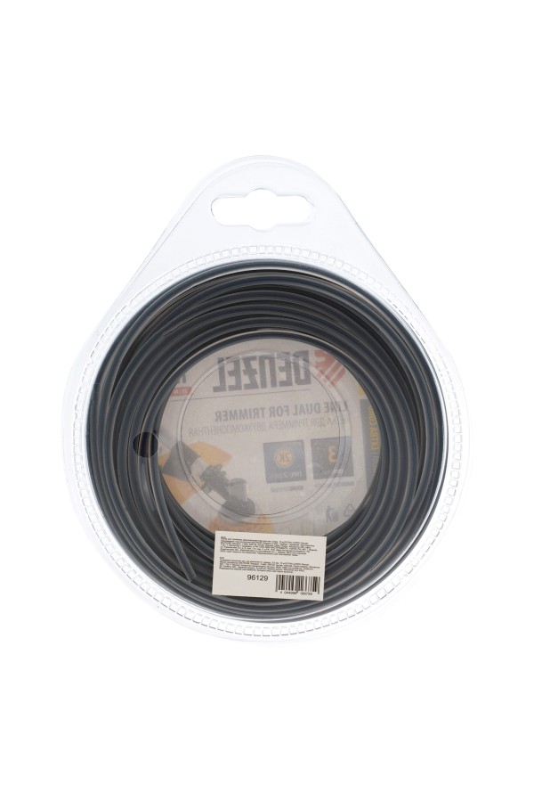 Леска для триммера, двухкомпонентная круглая 3.0 мм, 15 м Extra cord Denzel