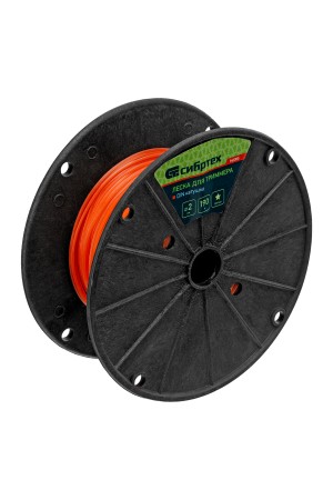 Леска для триммера звезда, на DIN катушке, 2.0 мм х 190 м, Россия Сибртех