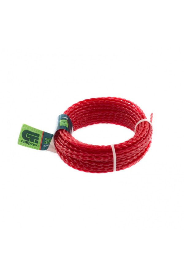 Леска для триммера овальная витая, 3.0 мм х 10 м, Сибртех