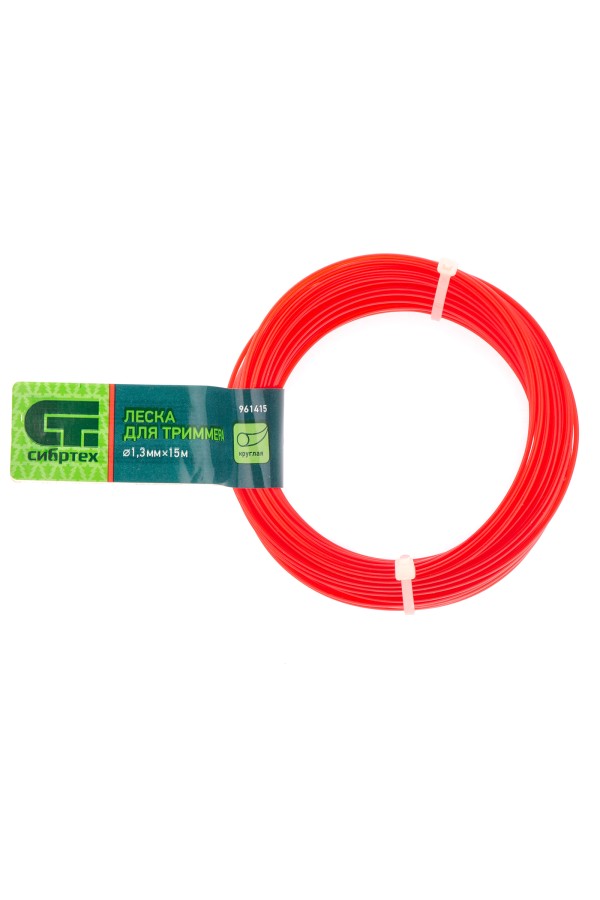 Леска для триммера круглая, 1.3 мм х 15 м, Сибртех