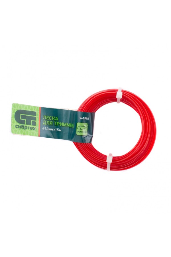 Леска для триммера треугольная, 1.3 мм х 15 м, Сибртех