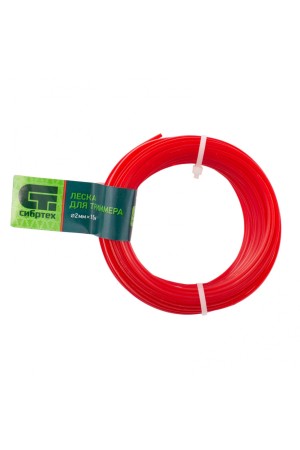 Леска для триммера треугольная, 2.0 мм х 15 м, Россия Сибртех