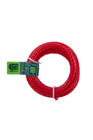 Леска для триммера квадратная витая, 3.0 мм х 10 м, Россия Сибртех