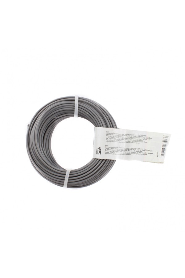 Леска для триммера круглая, армированная алюминием, 1.6 мм х 15 м, Сибртех