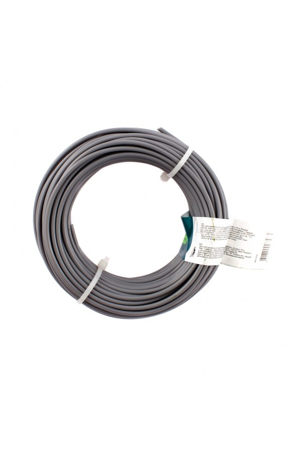 Леска для триммера круглая, армированная алюминием, 2.4 мм х 15 м, Сибртех