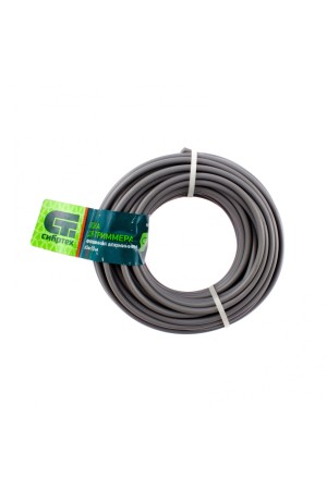 Леска для триммера круглая, армированная алюминием, 3.0 мм х 10 м, Россия Сибртех